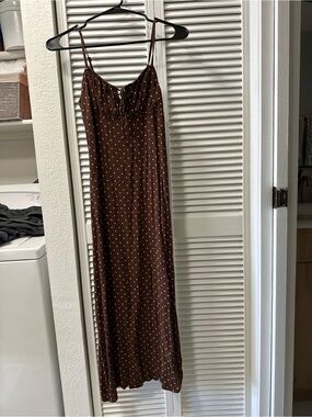 brown polka dot dress american eagle Outfitters | Dresses | American Eagle Tiered Maxi cosy ocean Blue maxi dress Type of order:Ready to Ship Its just what you